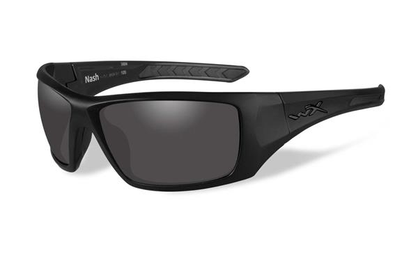 WX Nash – Matte Black, Polarized Smoke Grey Lenses 64-15 130