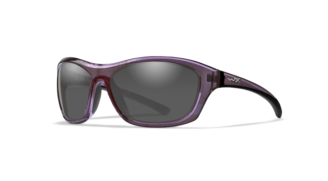 Wiley X Glory, Dark Crystal Purple, Smoke Grey Lenses